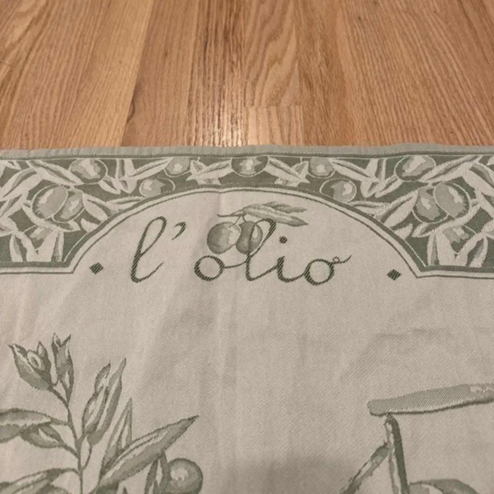 Sur La Table Italian Cotton Green Kitchen Towel‎